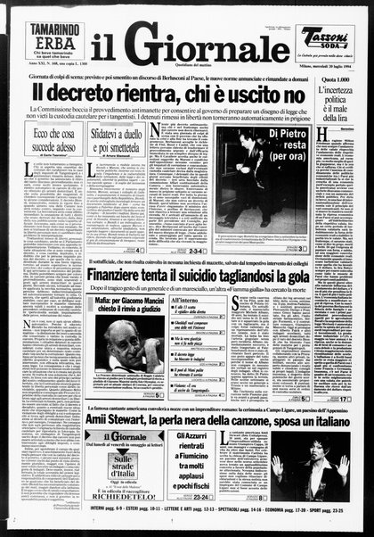 Il giornale : quotidiano del mattino